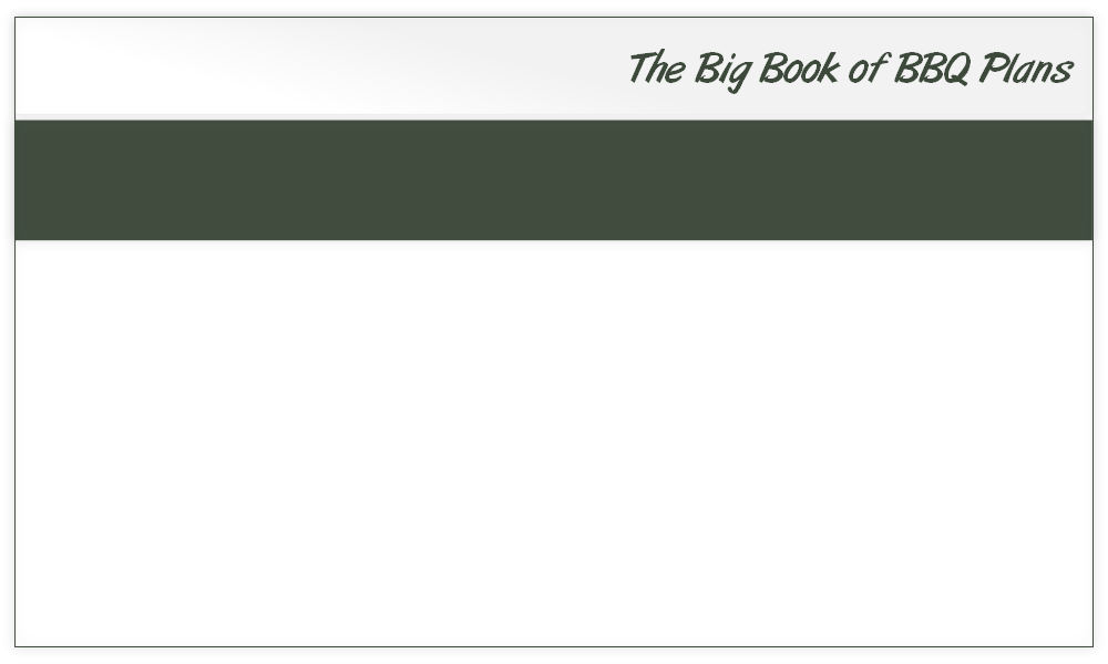 The Big Book of BBQ Plans